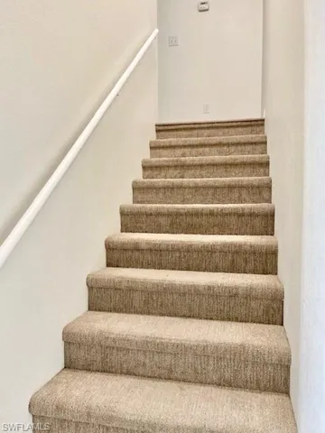 View of staircase up