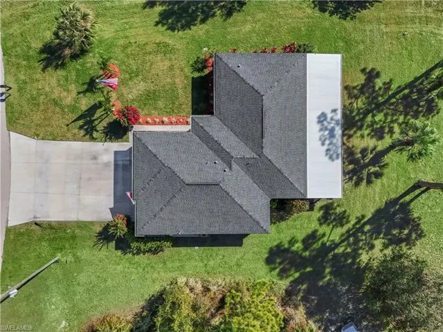 View from above of property