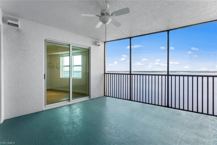Lanai with sliding doors from owners suite