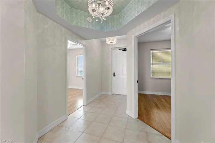 view of 2nd and 3rd bedroom looking toward entrance from foyer