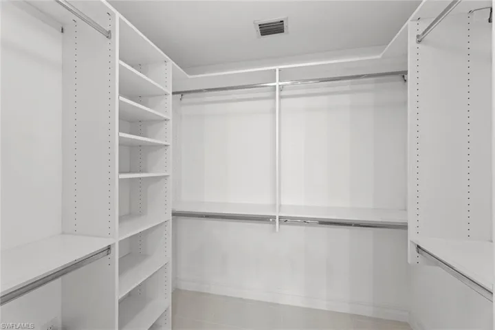 custom Owners suite Closet