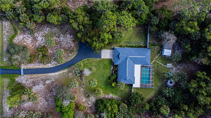 Birds Eye View from Gated Entry to Back Yard