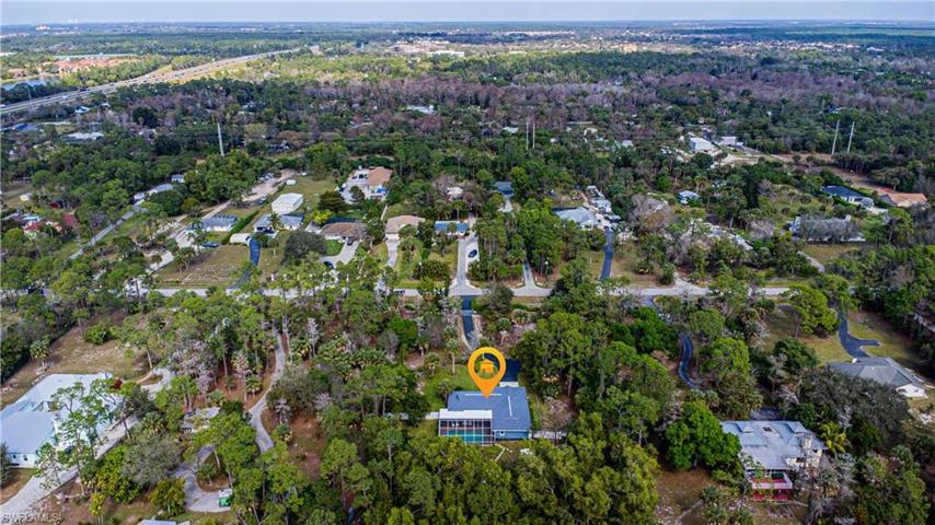 Mature Trees provide privacy and noise barrier