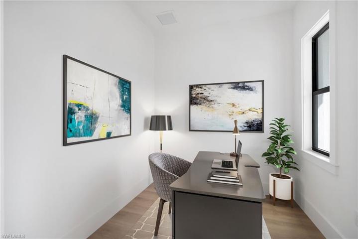 Virtually Staged Den/Office
