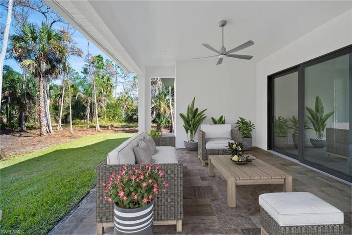 Virtually Staged Covered Lanai