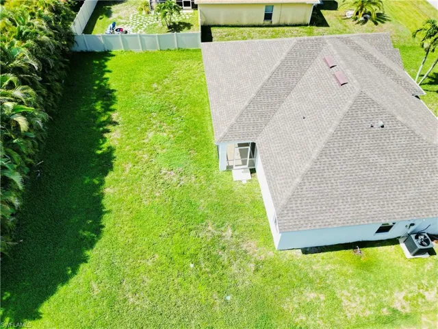 View from above of property