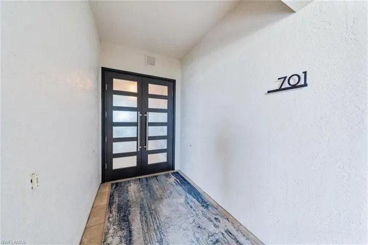 Entrance to property with french doors