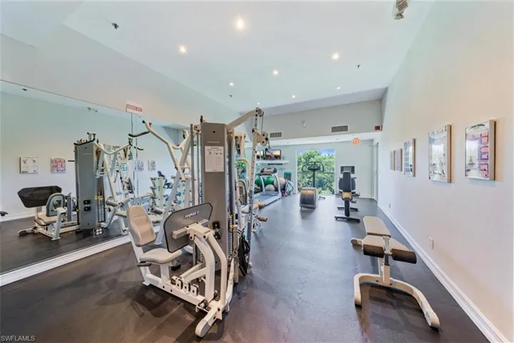 View of workout area