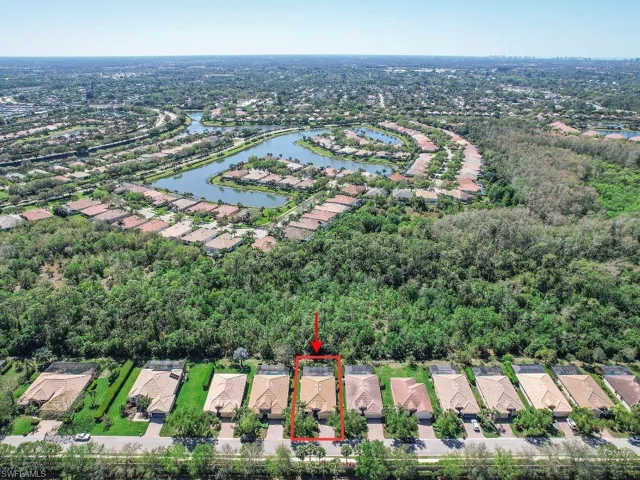 Drone / aerial view of Home, featuring a residential view, preserve private view.