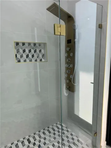 Bathroom with walk in shower