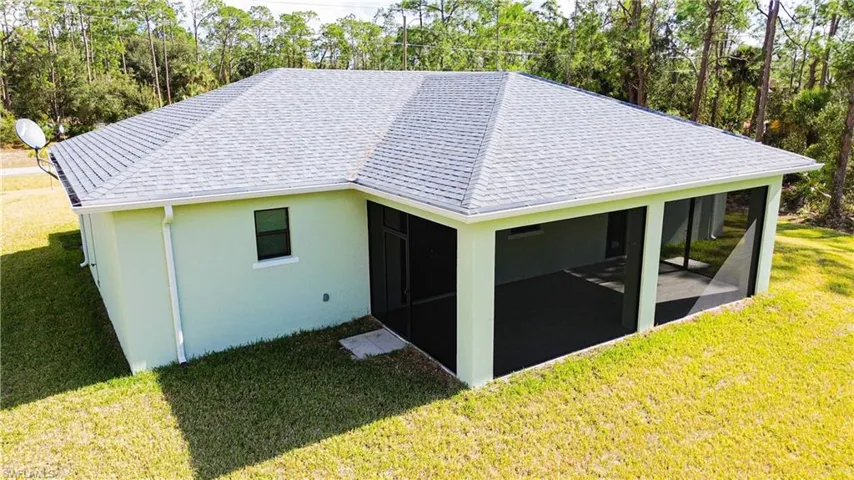 Outside back view