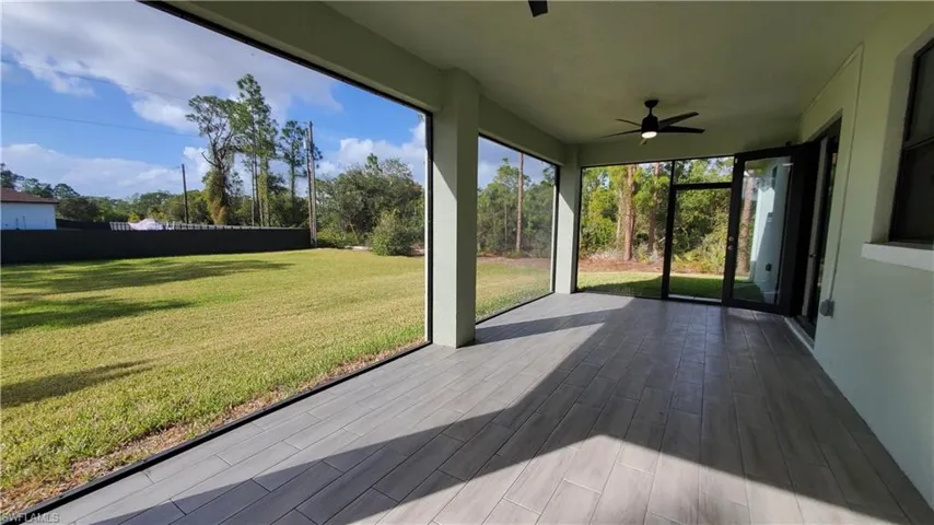 Large section, screened lanai