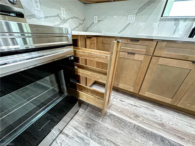 Kitchen built in spice rack