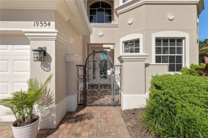 gated courtyard entrance