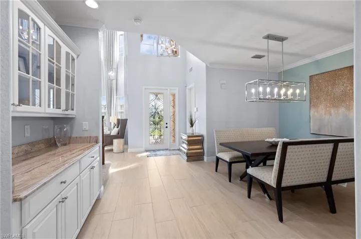 dry bar and formal dining