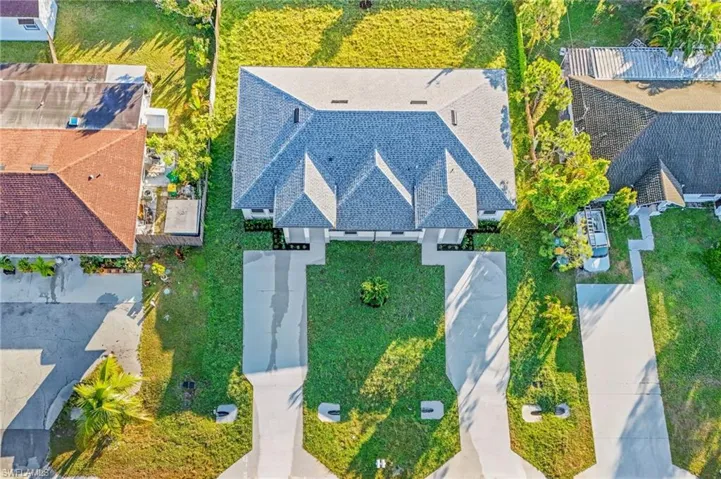 View from above of property