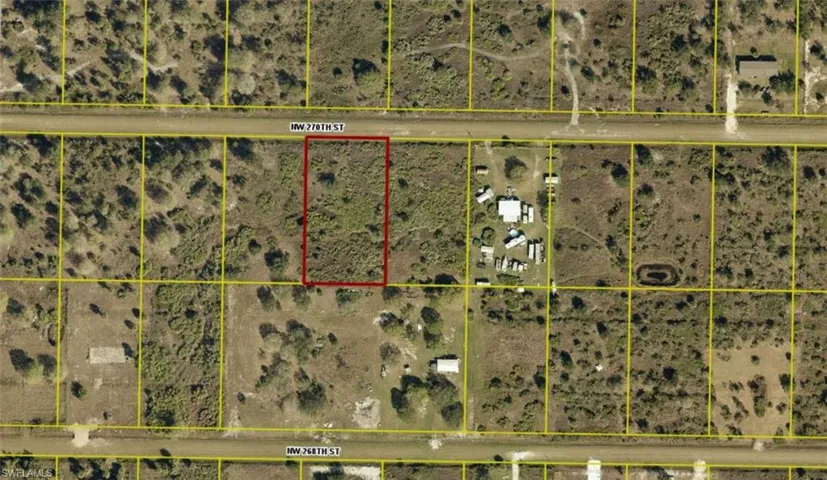 Plat Map. Illustrating the property's boundaries and surrounding parcels relative to NW 278th Street