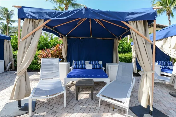 Naples Bay Club cabanas surrounding Naples Bay Club pools