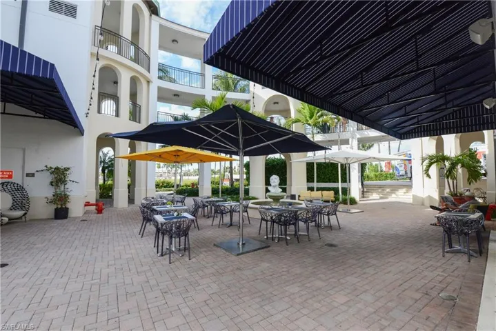 Patio of Cafe on The Bay at the Naples Bay Marina