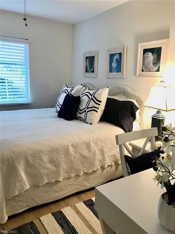 Bedroom featuring wood finished floors