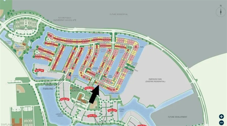 Site map: Lot 14502 - SW facing lanai