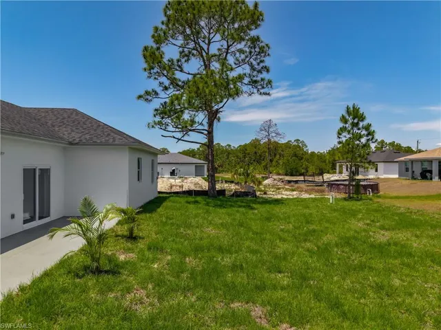 View of grassy yard