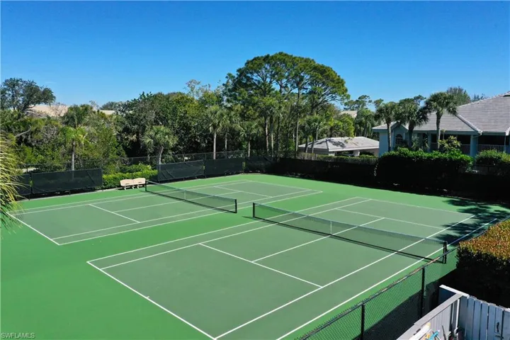 One of the few communities in Bonita Bay that has PRIVATE TENNIS COURTS.
