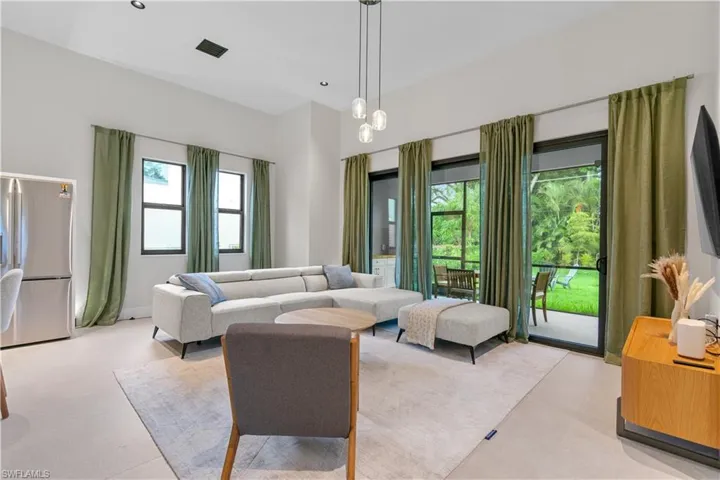 Living room with healthy amount of natural light