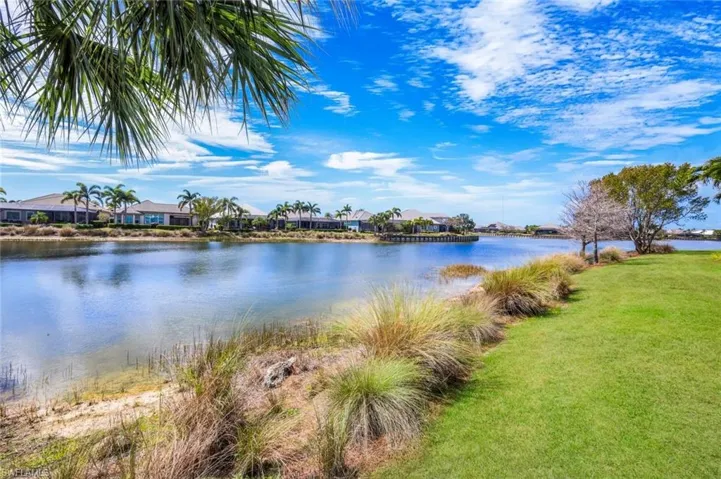 Water view with nearby suburban area
