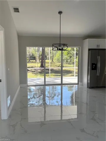 View of unfurnished dining area