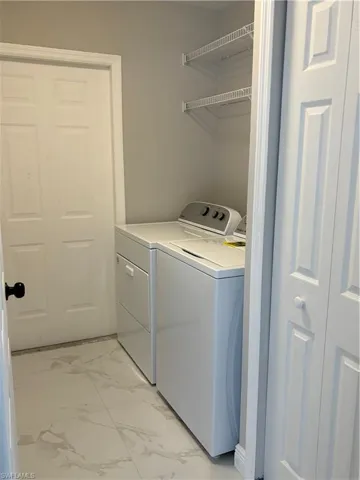 Laundry room with independent washer and dryer