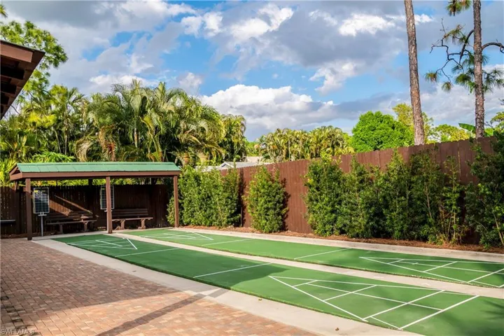 ... shuffleboard and cornhole ...