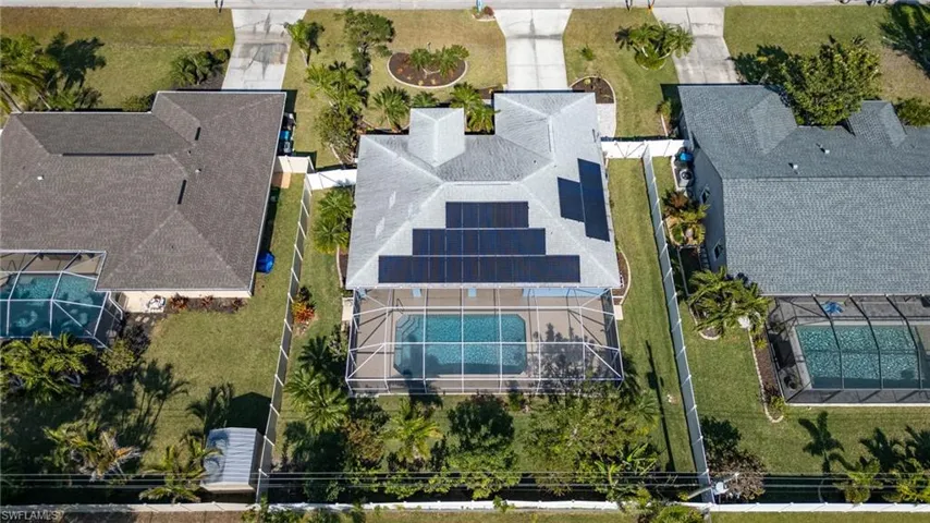 Drone / aerial view of solar panels