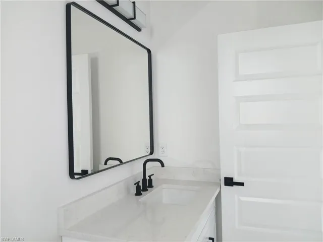 Bathroom featuring vanity