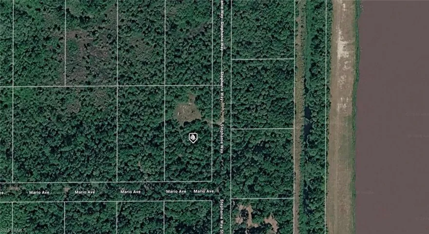 Aerial Parcel Map. Illustrating the property's boundaries and surrounding land features