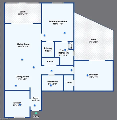 View of floor plan / room layout