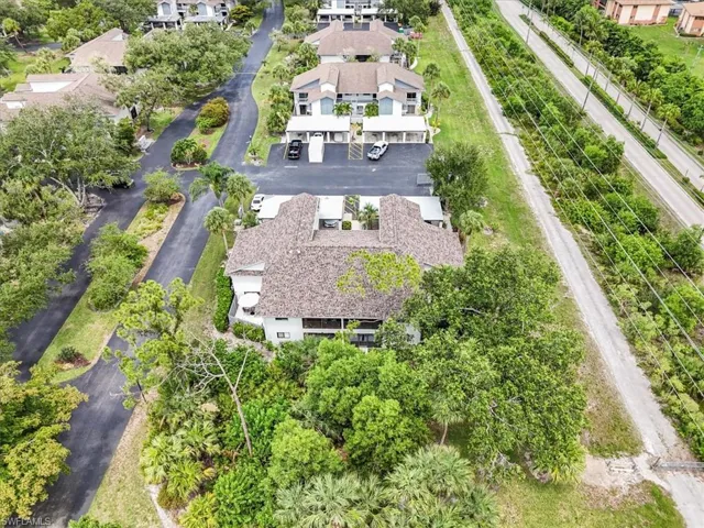 Aerial view of residential area