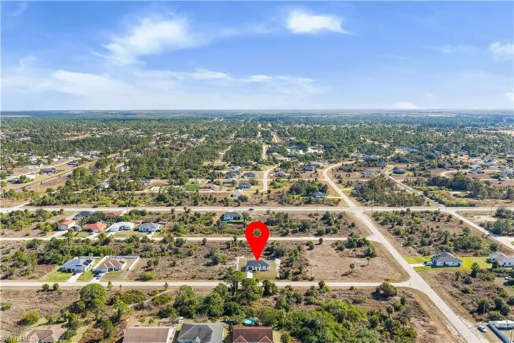 Aerial overview of property's location