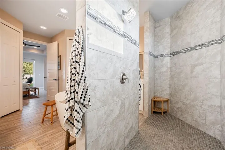Bathroom with a shower