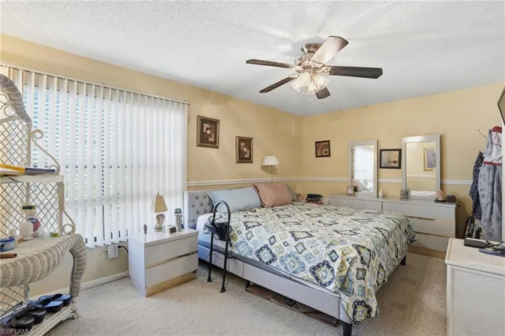 Primary bedroom and ceiling fan