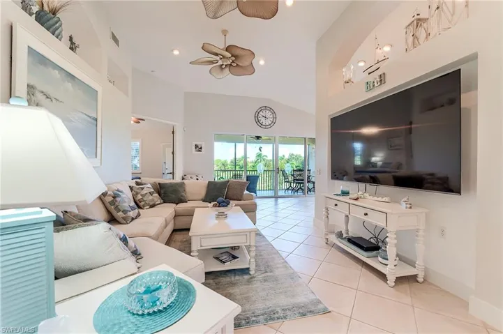 View of living room upon entry