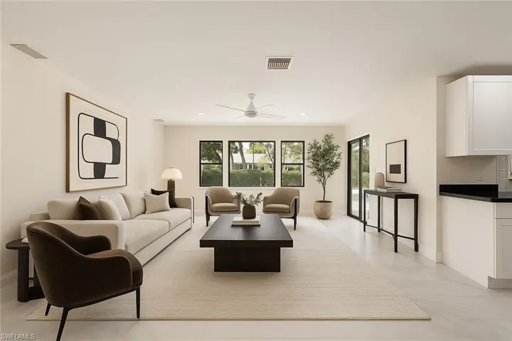 Open Family Room (virtually staged)