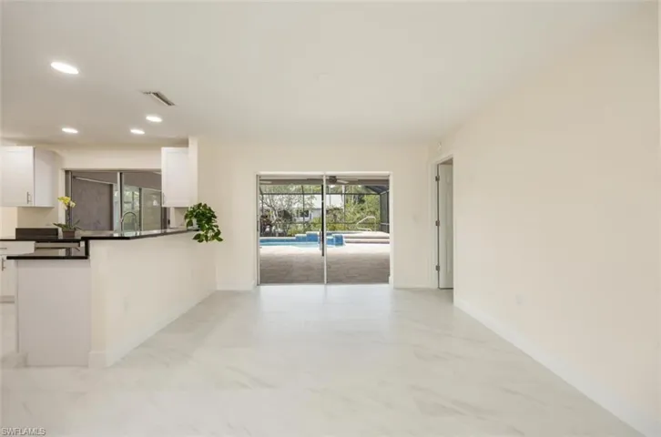 Dining room with southern exposure off kitchen