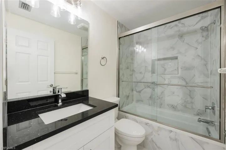 Guest bathroom - brand new with combo shower/tub