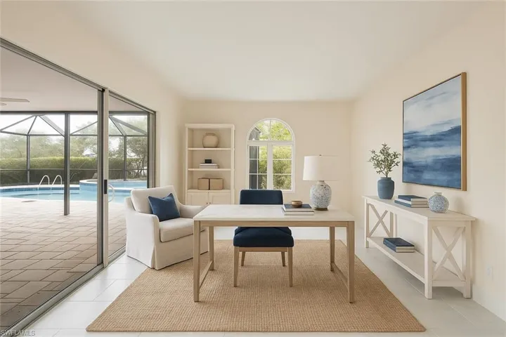 Office or flex room (virtually staged)