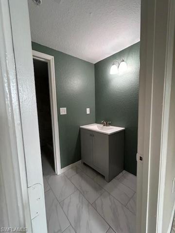Bathroom sink area