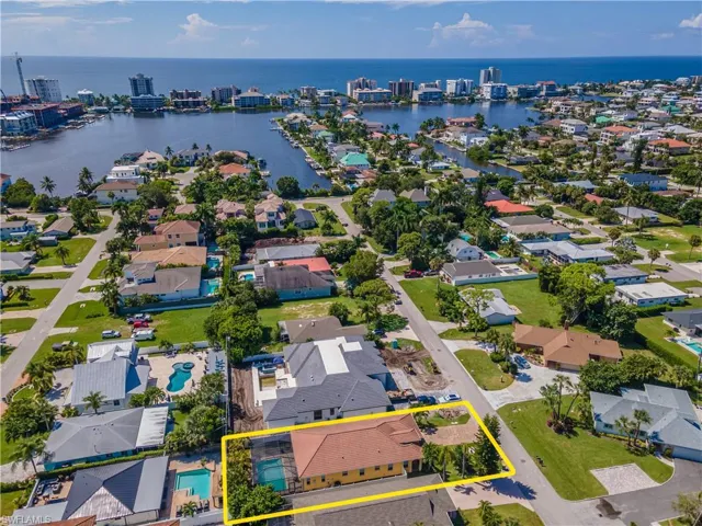 Drone / aerial view with Vanderbilt Beach