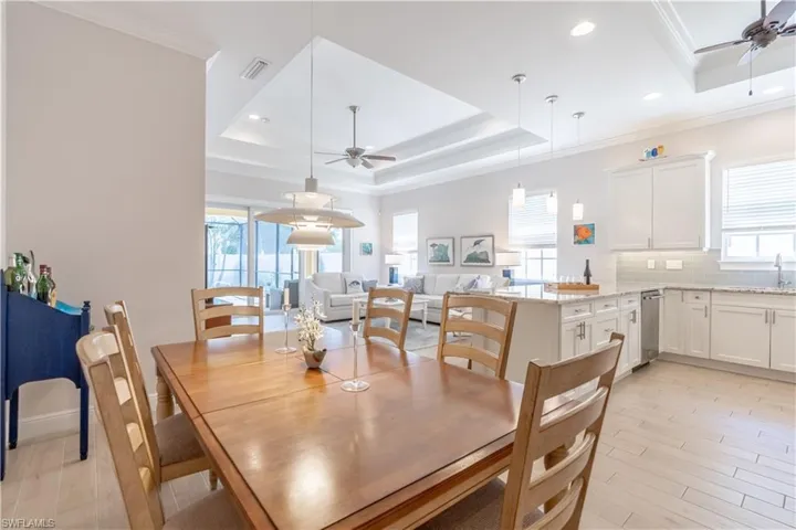 Dining room and crown molding