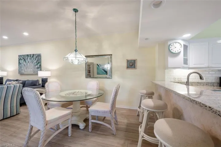 Informal dining area.. todays world