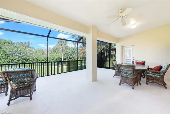 Lanai with the exception of Screened Section is Under Truss- Keystone Concrete Flooring